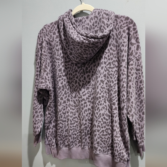 American Eagle Outfitters Purple Leopard Print Hoodie - Picture 4 of 4